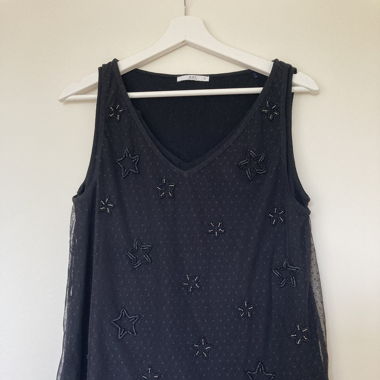 Shirt, bestickt 