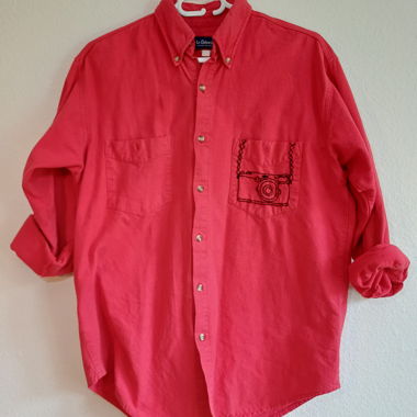 Camicia Vintage Le Glonial rossa