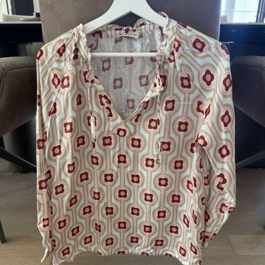 Camicia/blusa Grace a scollo a V con motivo
