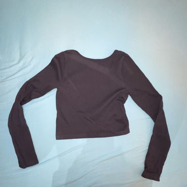 Dark blue long-sleeve top
