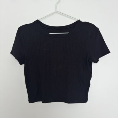 T-shirt court noir