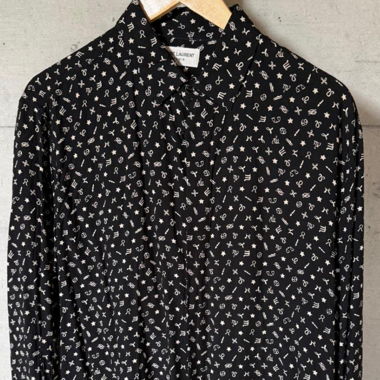 Saint Laurent Paris Zodiac Silk Shirt