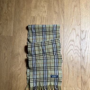 Écharpe Vintage Burberry 100% Laine d'Agneau