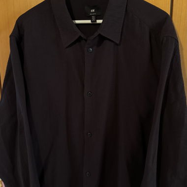 Camicia H&M in seersucker marrone scuro XL - Top