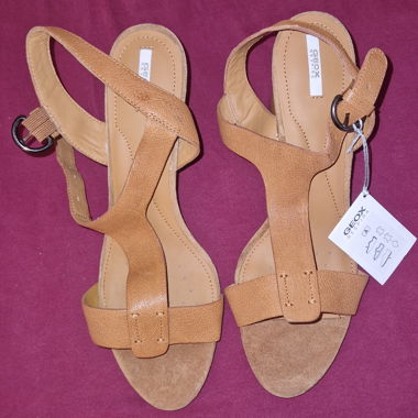 Sandales Geox à talons marron