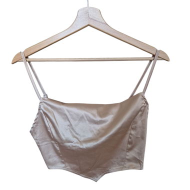 Gold crop top