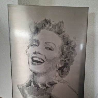 Marilyn Monroe in Gravur