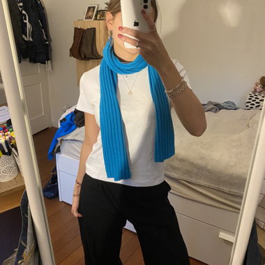 Blue scarf