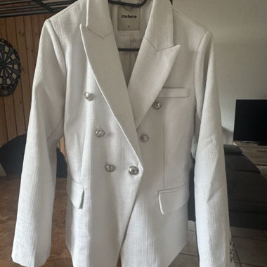 Zebra White Blazer