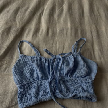 Hellblaues Sommertop 