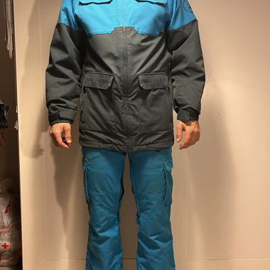 Completo da sci blu e grigio