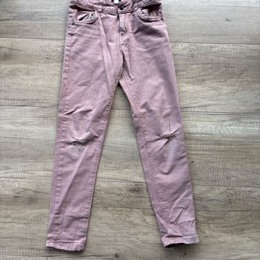 Pantaloni rosa a vita alta per bambini 132 cm/9 anni