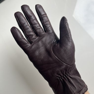 Bordeaux Leather Gloves