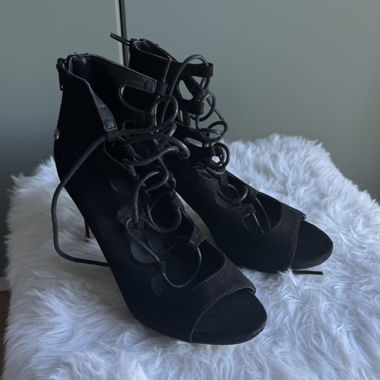 Laced Heels - Black