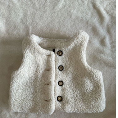 Gilet fille blanc 