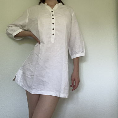 Blusa vintage oversize con bottoni