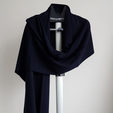 Kashmir/Seide Pashmina 45 x 180 Navy Blue