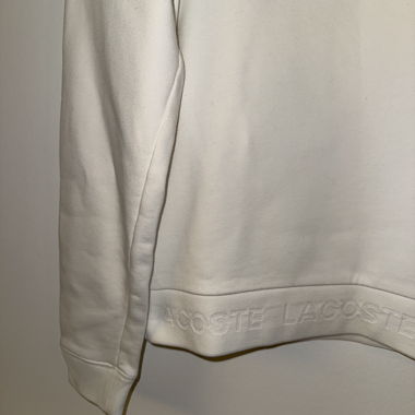 Felpa bianca Lacoste - S