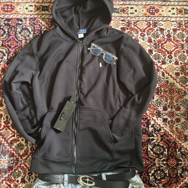Schwarzer Polo Ralph Lauren Zip-Hoodie
