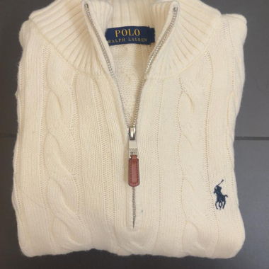 Zipped Zopf-Pullover Ralph Lauren