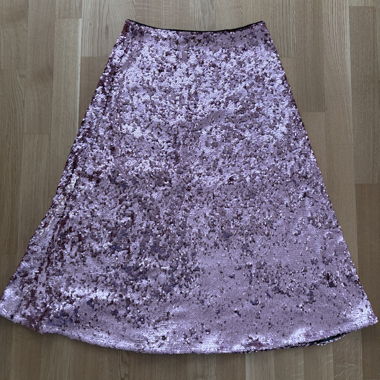 H&M Pailletten-Midirock