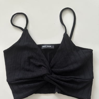 Crop-Top schwarz