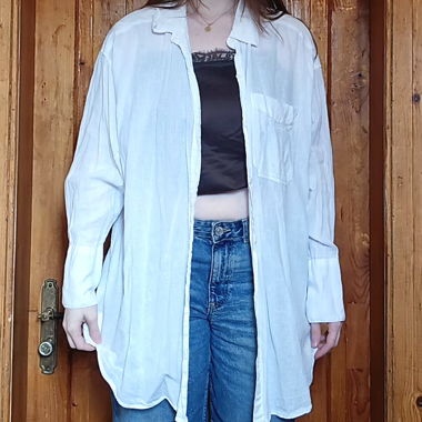 White Oversize Blouse