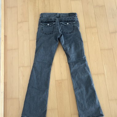 Grey bootcut jeans low rise from Gina Tricot
