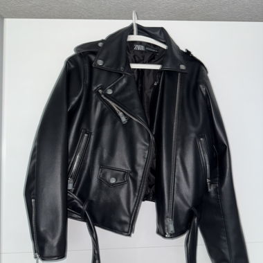 Lederjacke schwarz