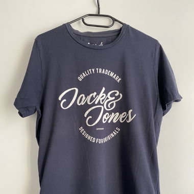 Dunkelblaues T-Shirt Jack & Jones