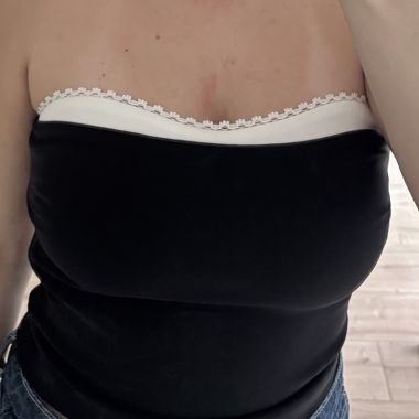 Zara Bandeau-Top schwarz