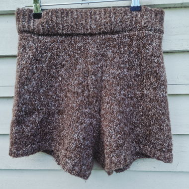 Short en tricot Zara brun chiné