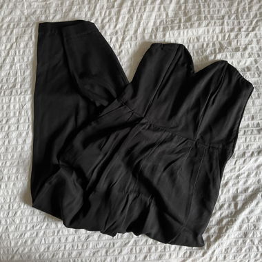 Tuta bustier nera H&M