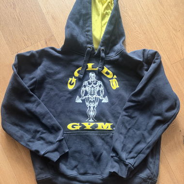 Gold’s Gym Hoodie – Black/Yellow – Classic