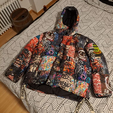 Giacca imbottita Khrisjoy Graffiti L a MEZZO PREZZO