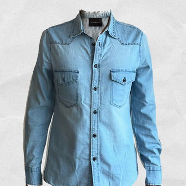 Camicia di jeans John Richmond con borchie