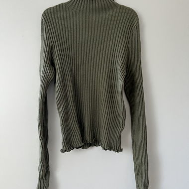 Pull côtelé khaki VERO MODA, taille S