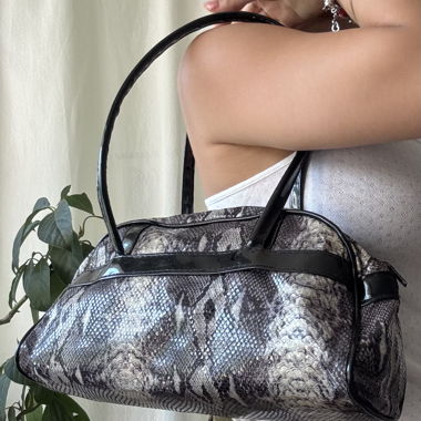 Vintage Tasche in Krokodiloptik