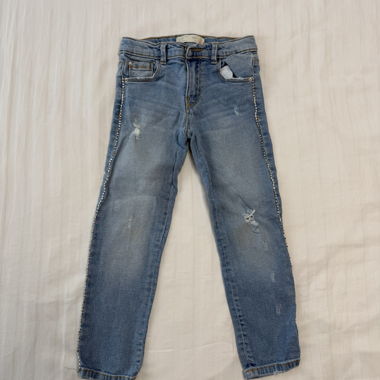 Jeans Zara Azzurri con Strass