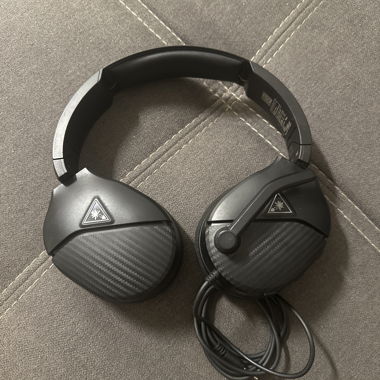 Kabelgebundene schwarze Turtle Beach Gaming-Kopfhörer