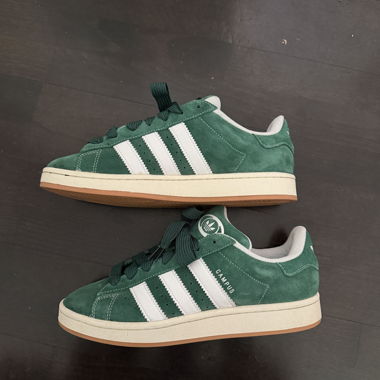 Green Adidas Campus Sneakers