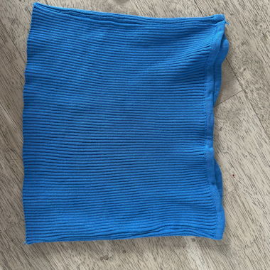 Blue Ribbed Top