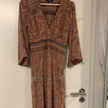 Robe longue en soie 