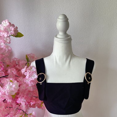 Crop top noir