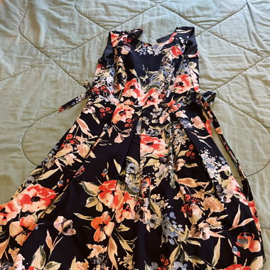 Robe avec fleurs 