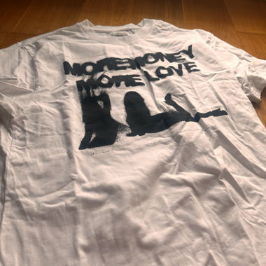 T-Shirt Moremoney Morelove bianco XS