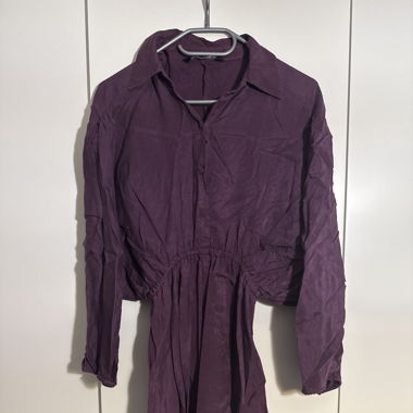 lila Kleid midi