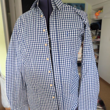 Chemise Homme à carreaux bleu-blanc