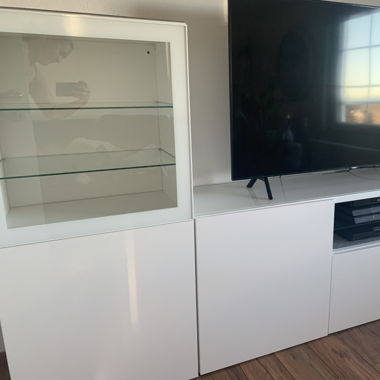 Sideboard mit Vitrine 