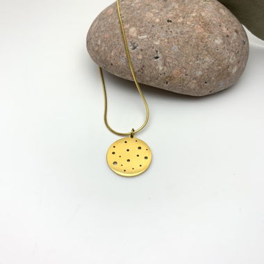 Cosmic Necklace in 18k Gold-Plated Stainless Steel
